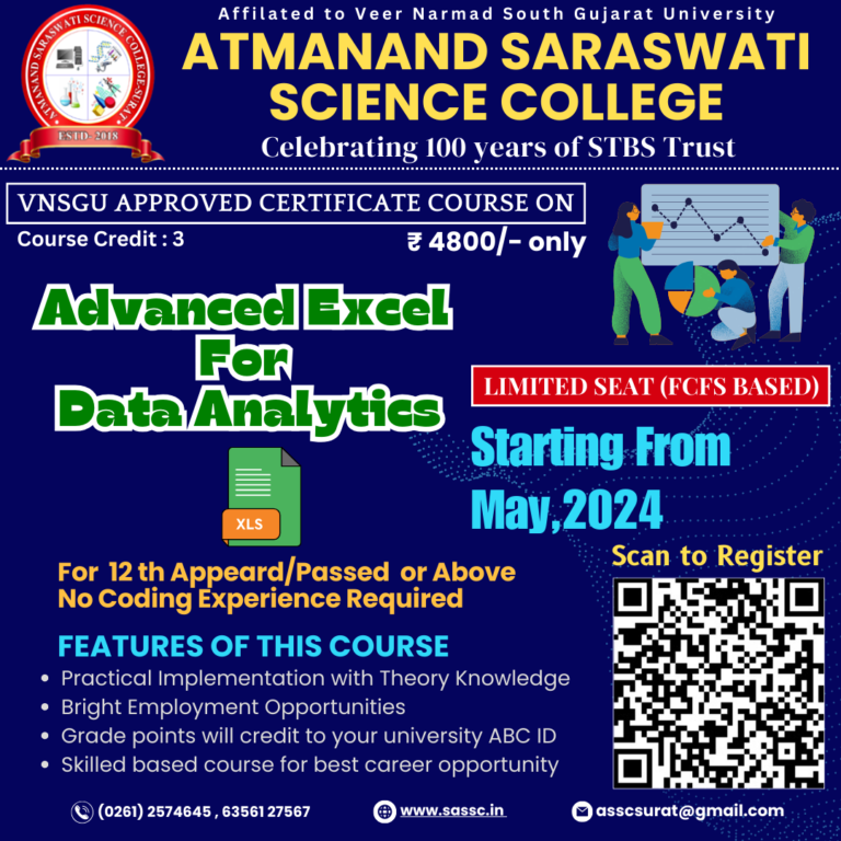 Advance Excel for Data Analtics